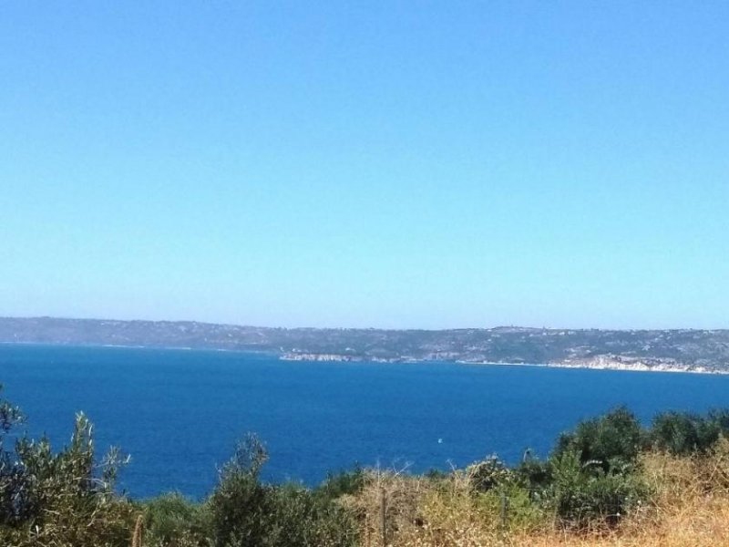 Plaka bei Chania Panoramablick auf das Meer von Plaka Grundstück kaufen